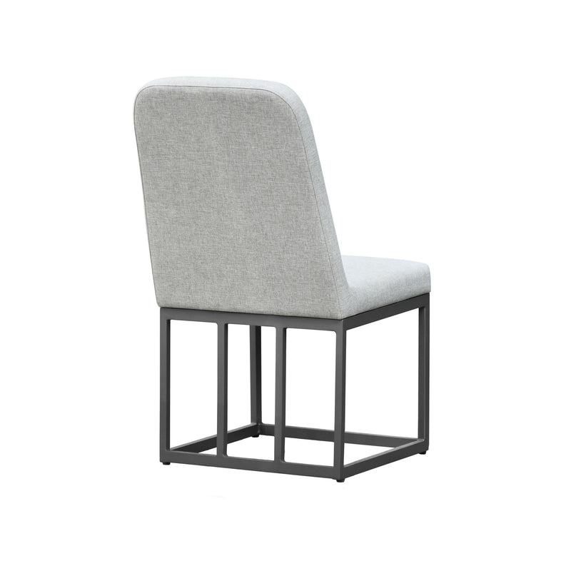 Navarro - Outdoor Dining Upholstered Side Chair - Mocha
