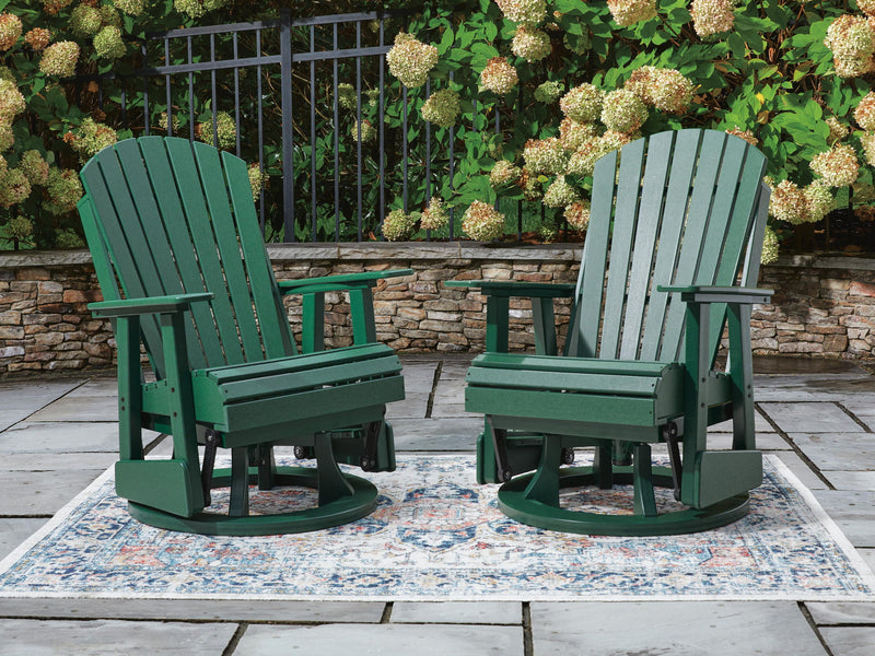 Shell Beach - Swivel Glider Chair - Green