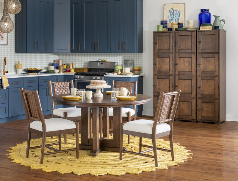 Lake House - Woven Back Side Chair (Set of 2) - Pinecone