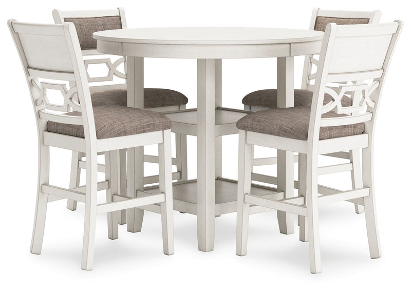 Erinberg - Dining Room Counter Table Set (Set of 5) - Antique White