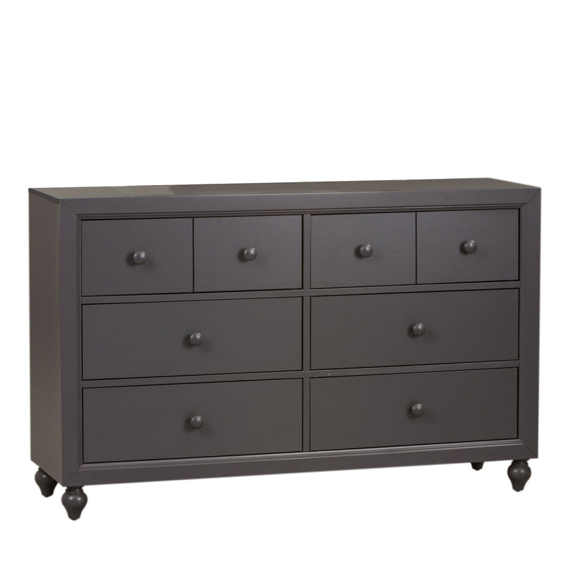 Cottage View - 6 Drawer Dresser - Dark Gray