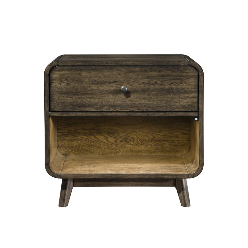 Rex - Nightstand - Walnut Brown