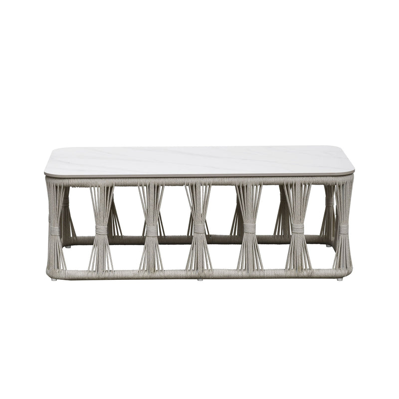 Alexa - Outdoor Seating Table With Stone Top