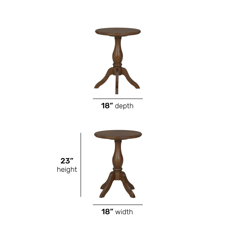 Bellevue - Chairside Table - Whiskey Brown