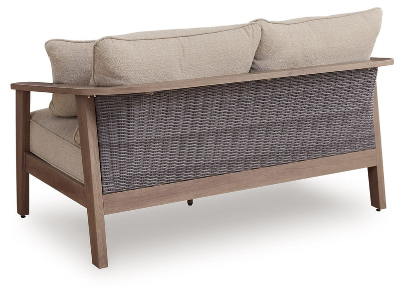 Harmony Headlands - Loveseat With Cushion - Natural / Gray