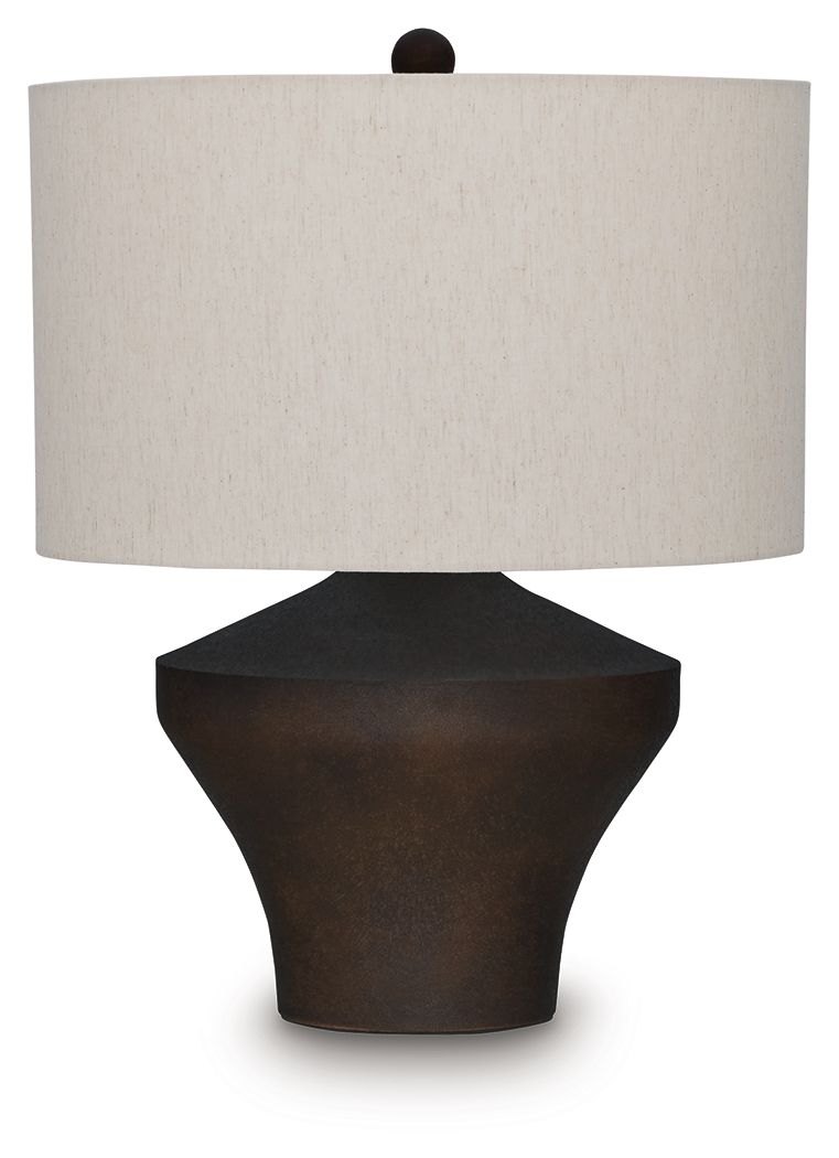 Dolanham - Metal Table Lamp - Distressed Brown