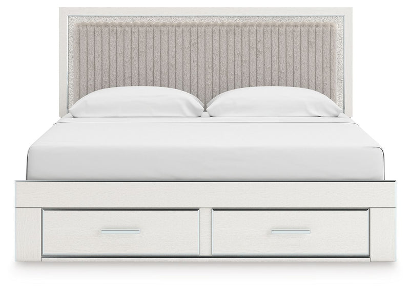 Zuraleus - Upholstered Panel Platform Storage Bed