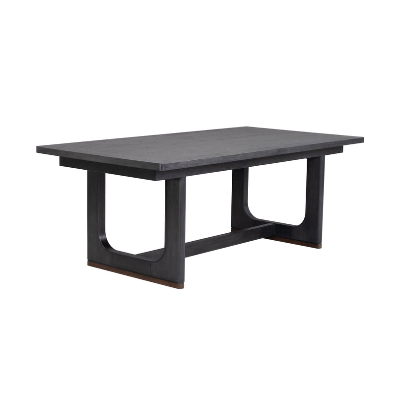 Waterfall - Rectangular Dining Table - Deep Ebony