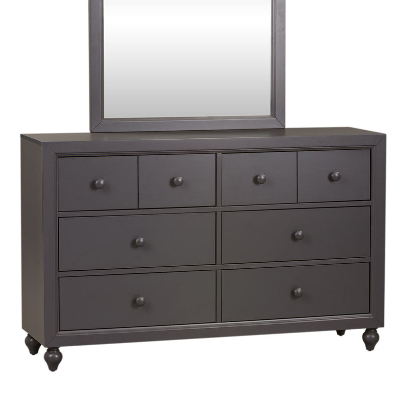 Cottage View - 6 Drawer Dresser - Dark Gray