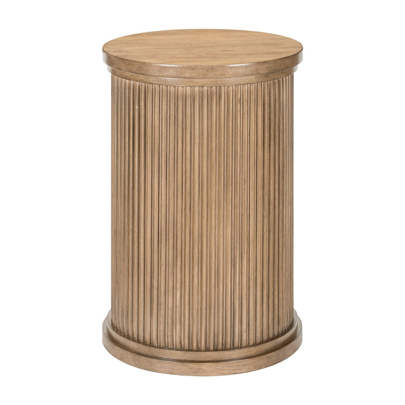 Haven Hills - Round Chairside Table - Camel Beige