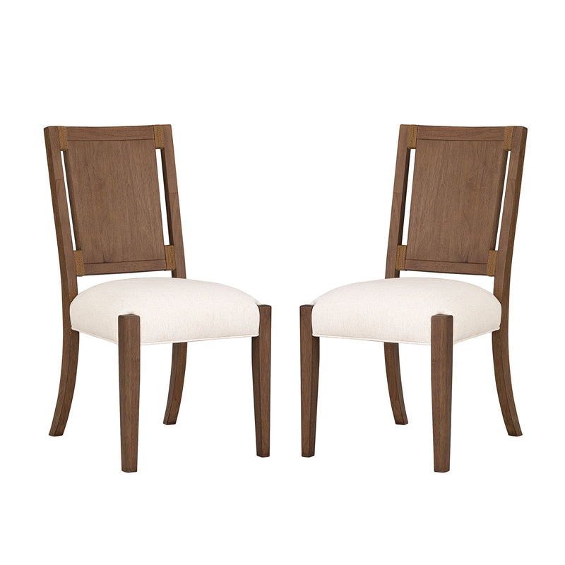 Lincoln - Upholstered Dining Chair - Warm Walnut / Milk