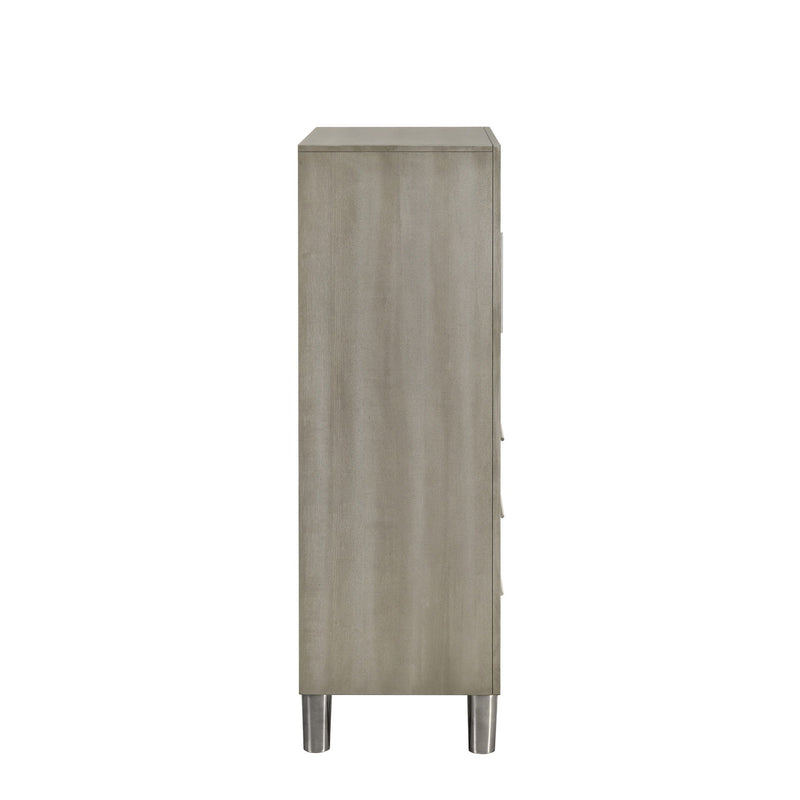 Lennox - Door Chest With Shoe Storage & LED Light - Gray