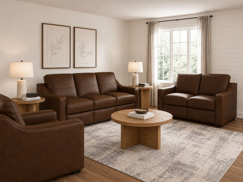 Hudson - Loveseat - Brown