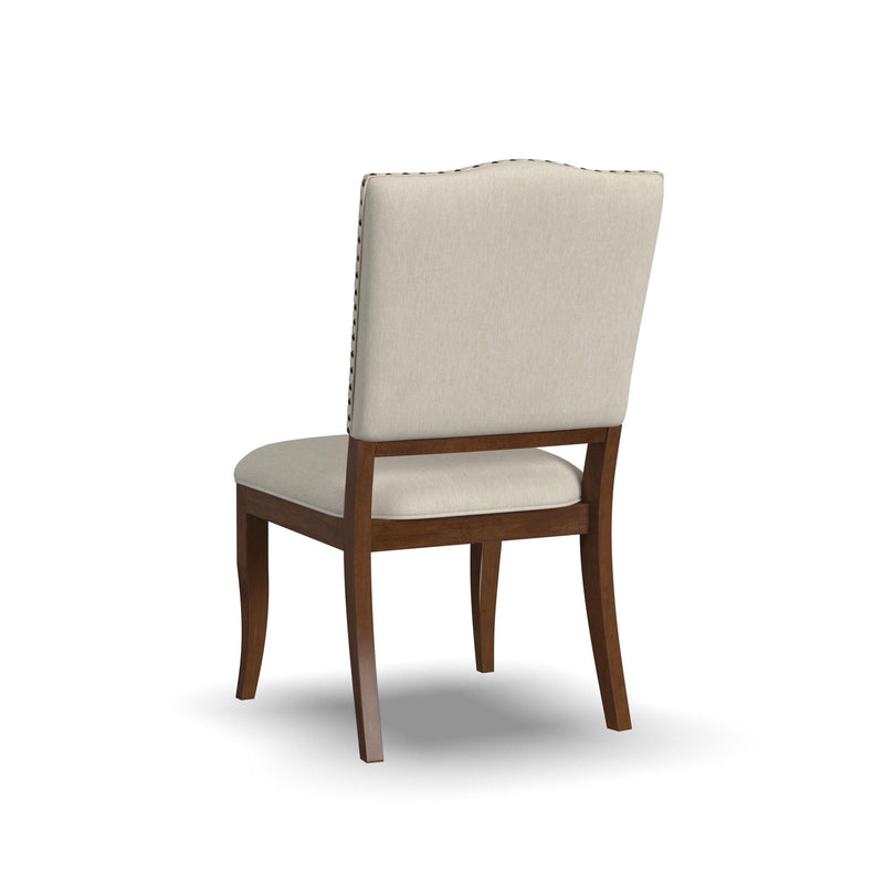 Bellevue - Upholstered Dining Chairs (Set of 2) - Light Gray / Whiskey Brown