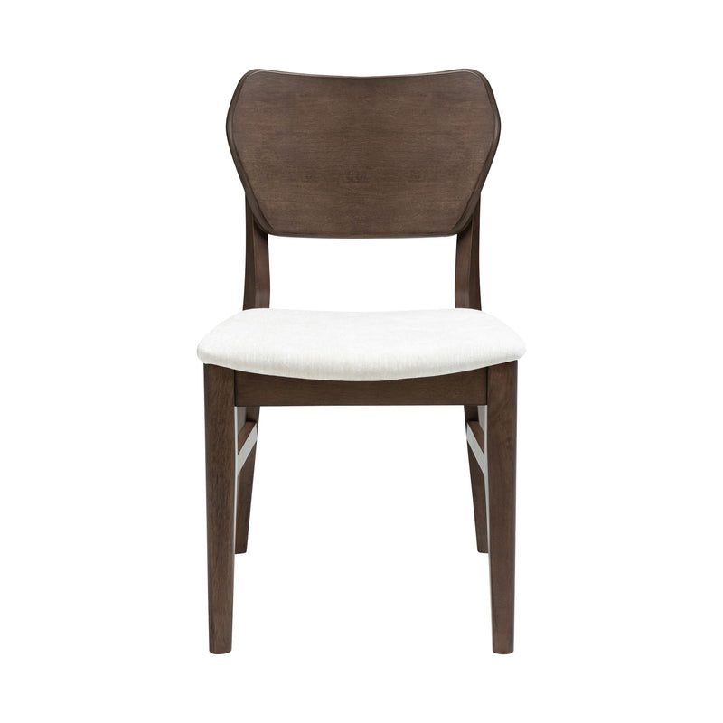 West End - Curved Panel Chair With Ivory Seat
