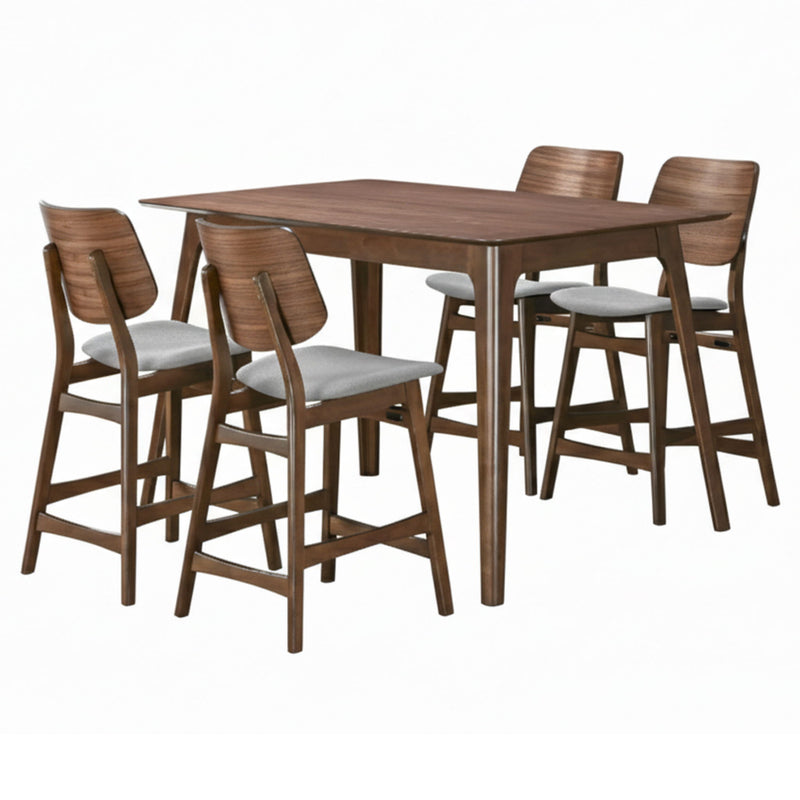 Oscar - Counter Table Set - Walnut