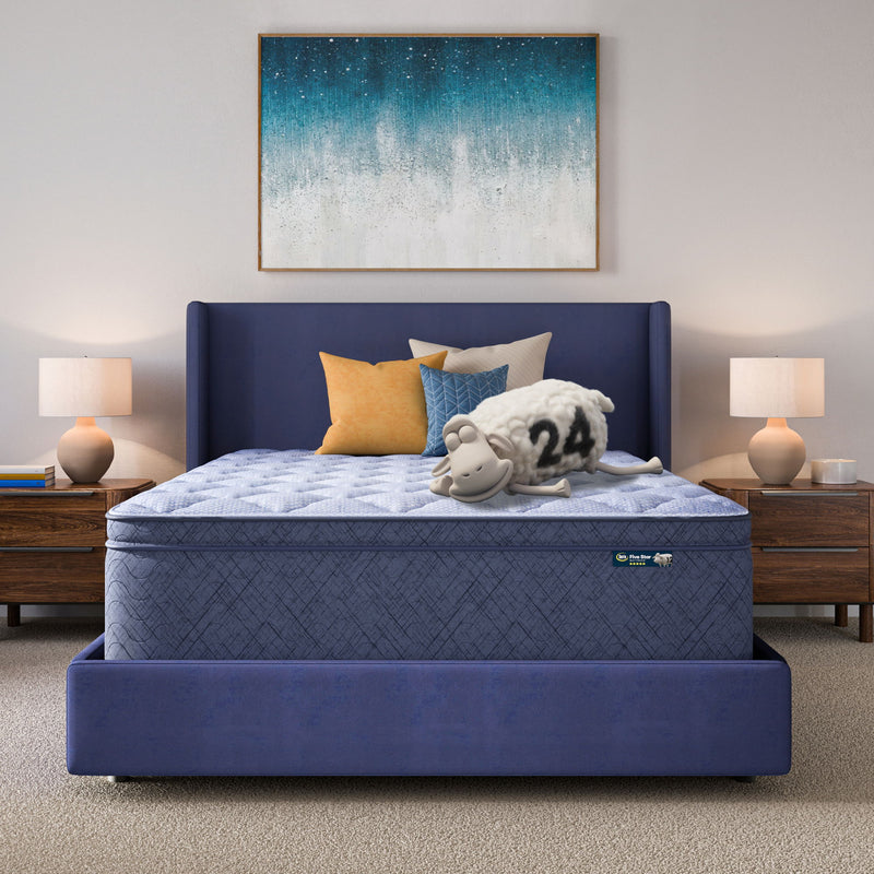 Five Star Mattress - Sleep to Go 16" Plush Pillow Top Mattress in a Box