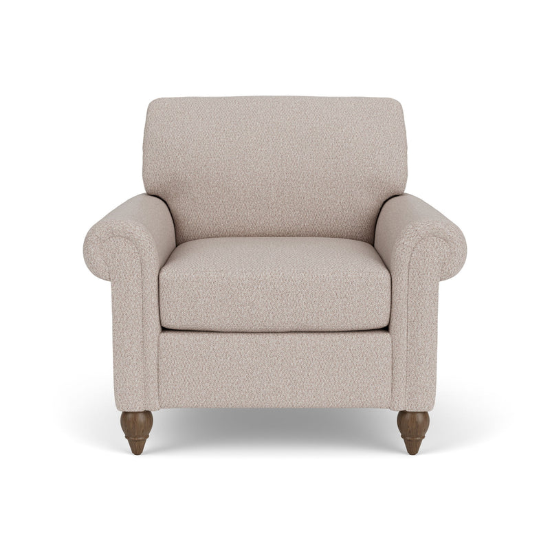 Moxy - Fabric Chair With Rolled Arms