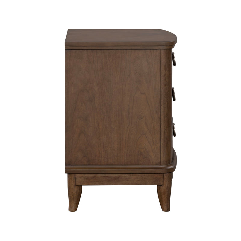 Bellevue - 3-Drawer Nightstand - Whiskey Brown