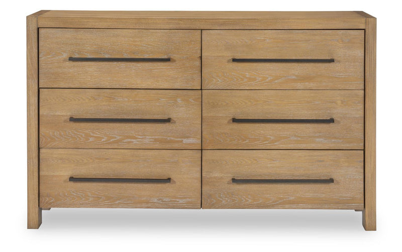 Horizons - 6 Drawers Dresser - Weathered Oak