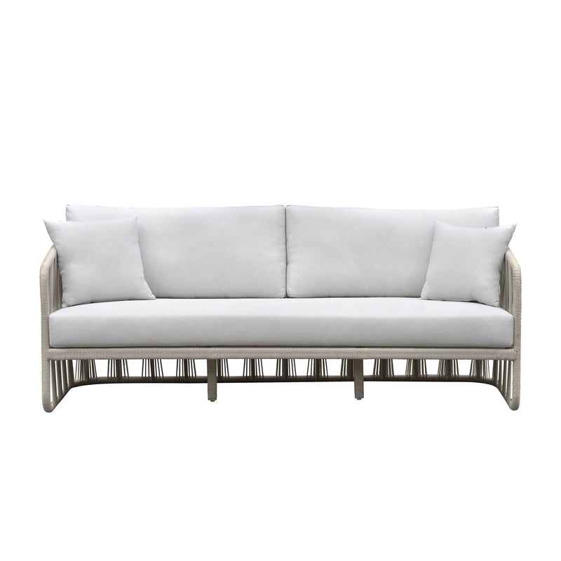 Alexa - Outdoor Seating Sofa With Pillows - White