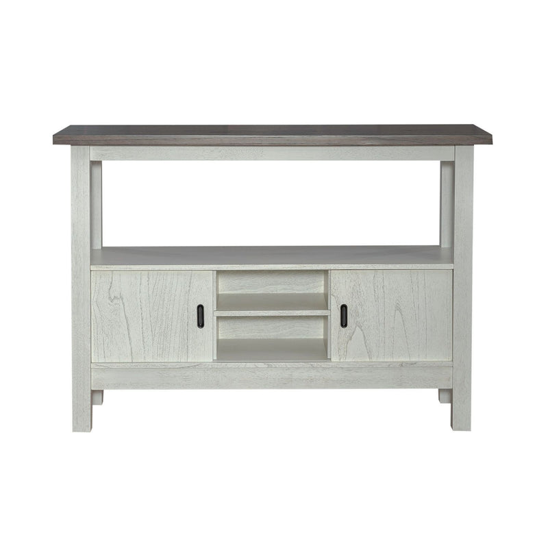 Brook Bay - Sideboard - Textured White / Carbon Gray