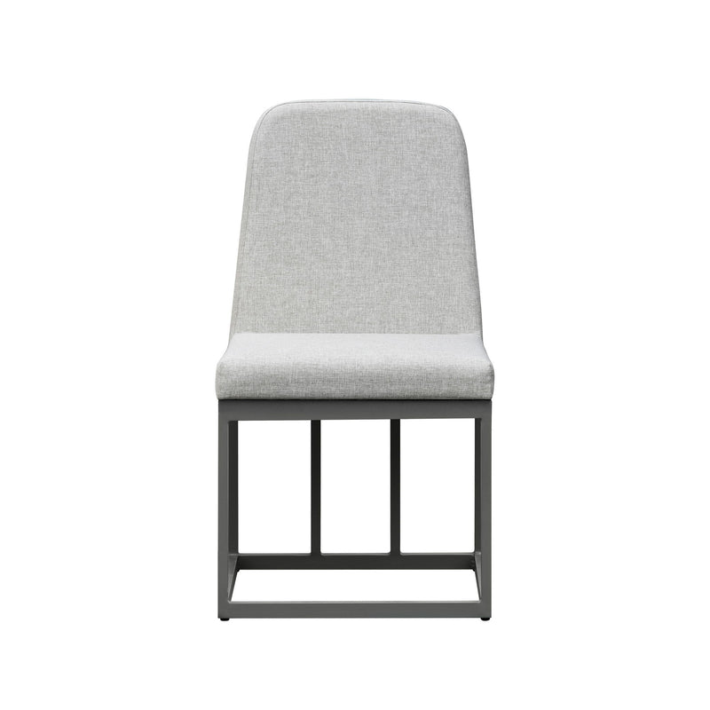 Navarro - Outdoor Dining Upholstered Side Chair - Mocha
