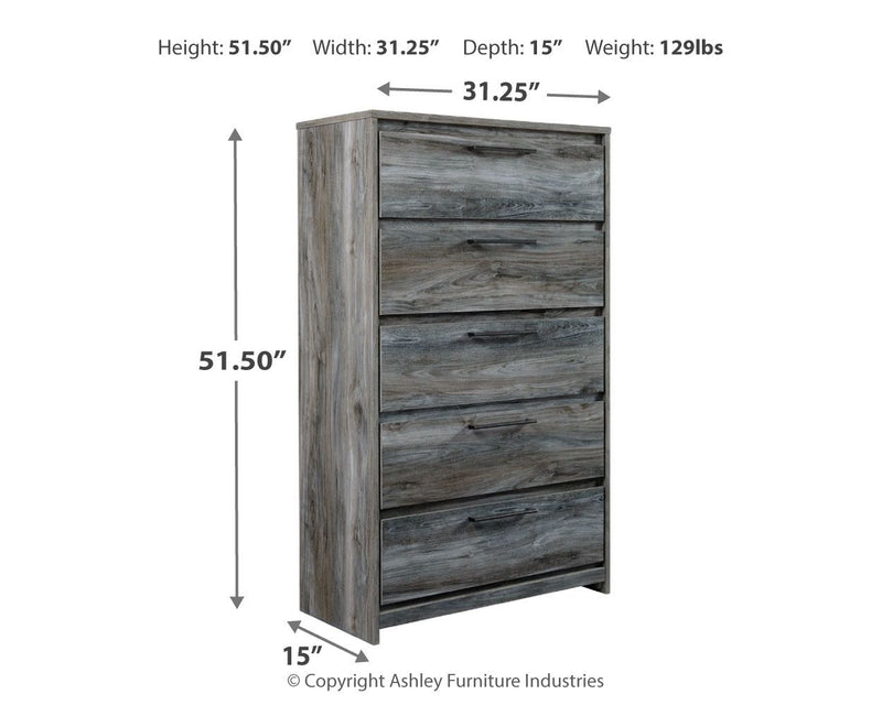 Baystorm - Panel Bedroom Set - Gray