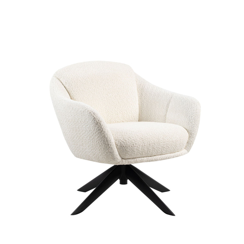 Fleming - Boucle Swivel Lounge Chair