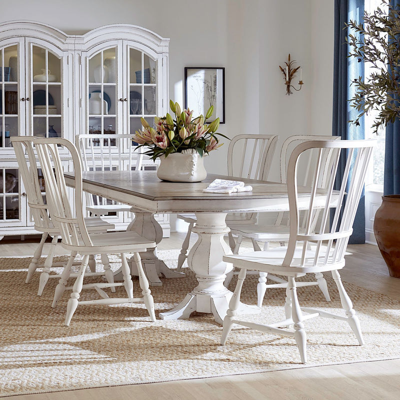 Magnolia Manor - Double Pedestal Table Set