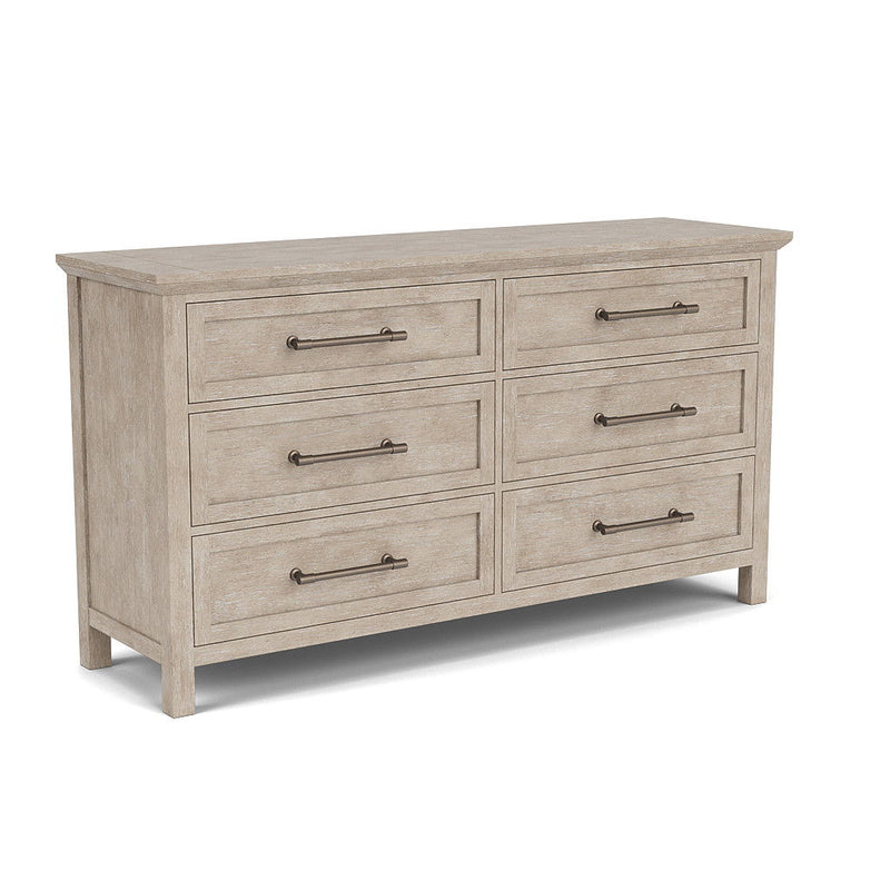 Bennett - Six Drawer Dresser - Frosted Gray