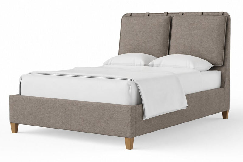 Nordhaven - Upholstered Bed - Nordic Walnut Legs