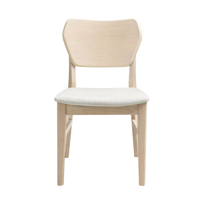 West End - Curved Panel Chair With Ivory Seat
