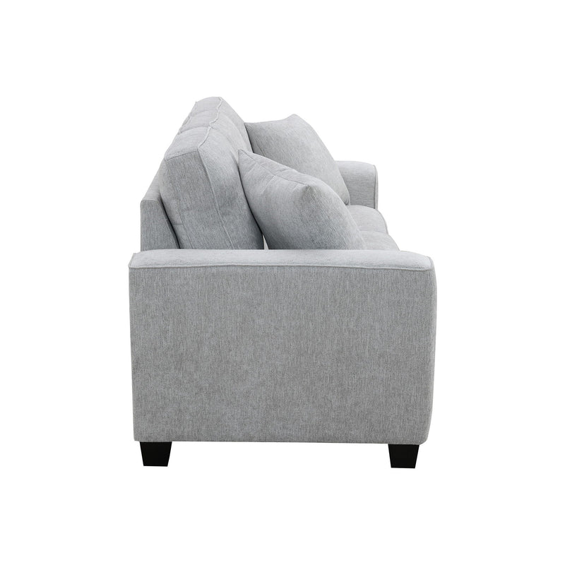Ashbury - Sofa With 2 Pillows - Soft Gray