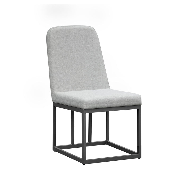 Navarro - Outdoor Dining Upholstered Side Chair - Mocha