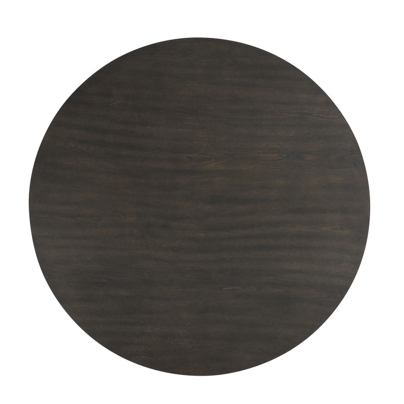 Plateau - 54" Round Dining Table - Top & Base - Rustic Espresso