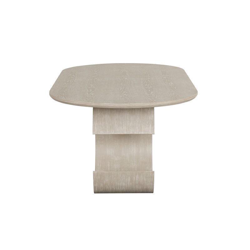 Gwendolyn - Oval Table Top And Base - Beige