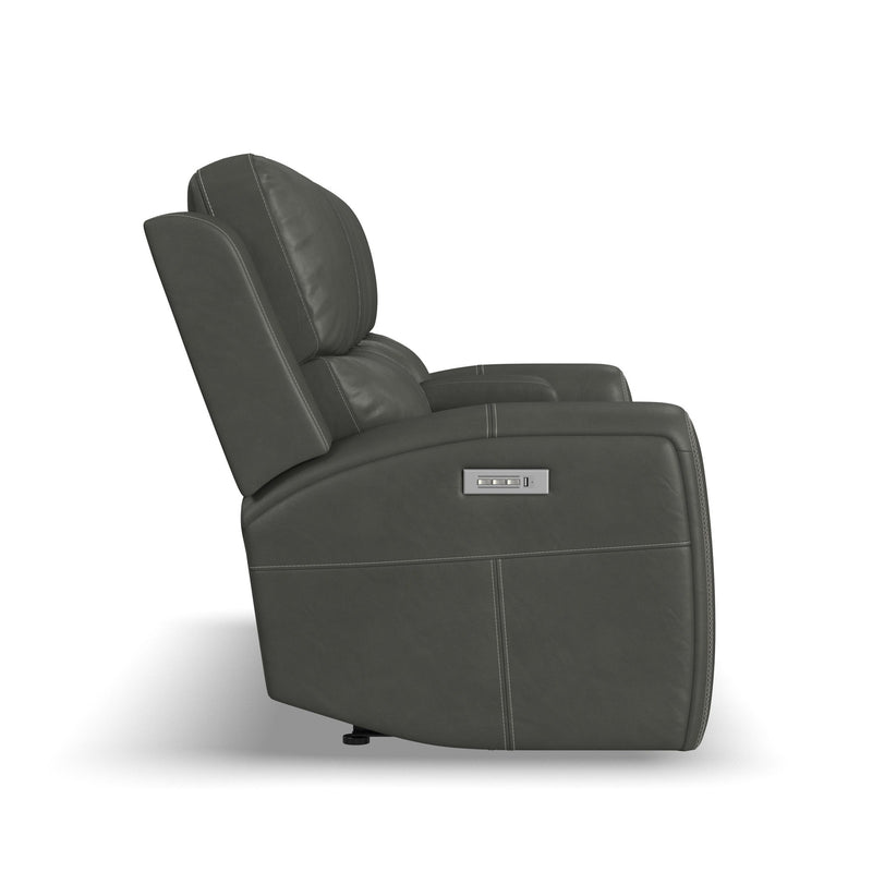 Linden - Power Reclining Loveseat With Console & Power Headrests & Lumbar