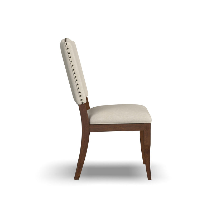 Bellevue - Upholstered Dining Chairs (Set of 2) - Light Gray / Whiskey Brown
