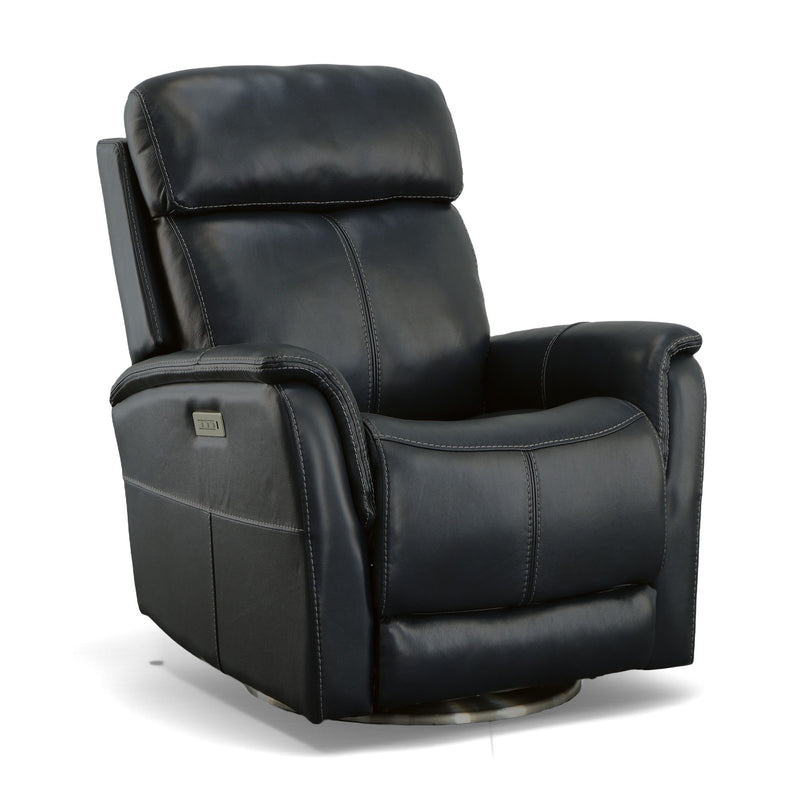 View - Power Swivel Recliner With Power Headrest
