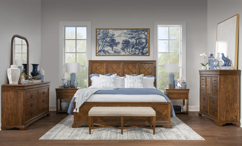 Echelon - Complete Parquet Panel Bed