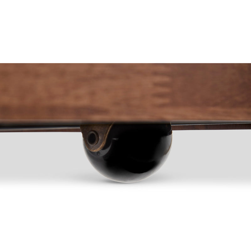Lincoln - Square Coffee Table With Casters - Warm Walnut