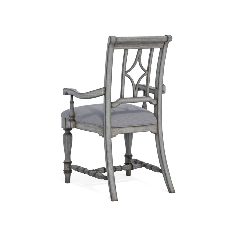 Plymouth - Upholstered Arm Dining Chair (Set of 2) - Gray